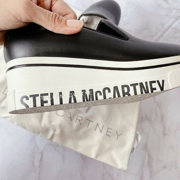 Stella McCartney Binx Logo Platform Slip On SneakerBlack EU 38 US 8 $525 - Picture 6 of 7